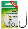 Крючок Fish Season SINGLE SPOON BAITHOLDER bn с б/ухом №1 (6шт)10121-01F Крючок Fish Season SINGLE SPOON BAITHOLDER bn с б/ухом №1 (6шт)10121-01F