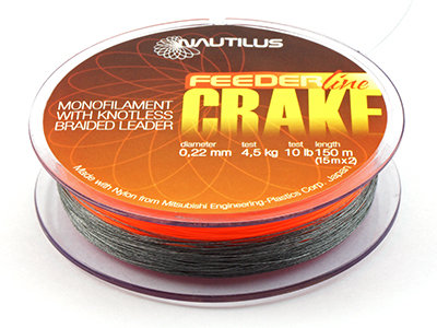 Леска Nautilus Crake+Shock Leader F.O.150м 0.18мм 2.7кг*