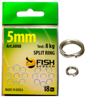 Заводные кольца Season-Fish  4,5мм 5кг (20шт) 6008-045F