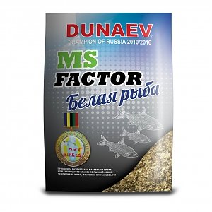 Прикормка  "Dunaev" MS FACTOR 1кг. Белая рыба