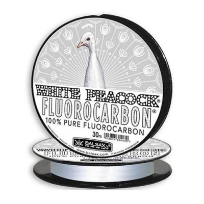 Леска флюрокарбон Balsax "White Peacock" 30м 0,20 (3,87кг)