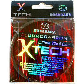 Леска Kosadaka флюорокарбон  "X-TECH" 30м 0,10мм