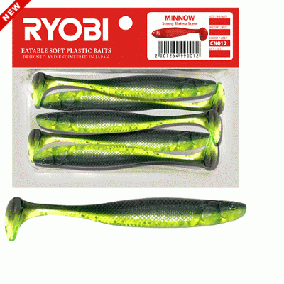 Риппер Ryobi MINNOW 76mm цв.CN012 (fresh kiwi) (5шт)