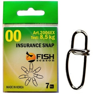 Застежка "Fish Season" Insurance № 00 6кг (7шт) 2006-00F