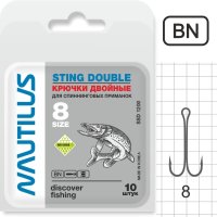 Крючок двойной Nautilus Sting Double SSD 1200 №8