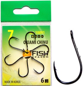 Крючок Fish Season OKIAMI CHINU RING 2BH bn №3 (9шт) 10091-03F