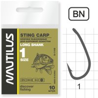 Крючок Nautilus Sting Long Shank S-1145BN  №1