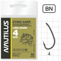 Крючок Nautilus Sting Long Shank S-1145BN  №4