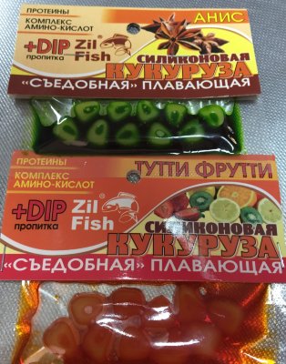 Насадка "Zil Fish" кукуруза силикон АМУР