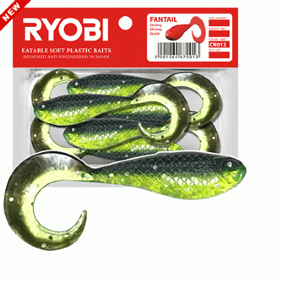 Риппер-твистер Ryobi FANTAIL 51mm цв.CN012 (fresh kiwi) (8шт)
