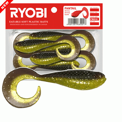 Риппер-твистер Ryobi FANTAIL 62mm цв.CN010 (frog eggs) (5шт)